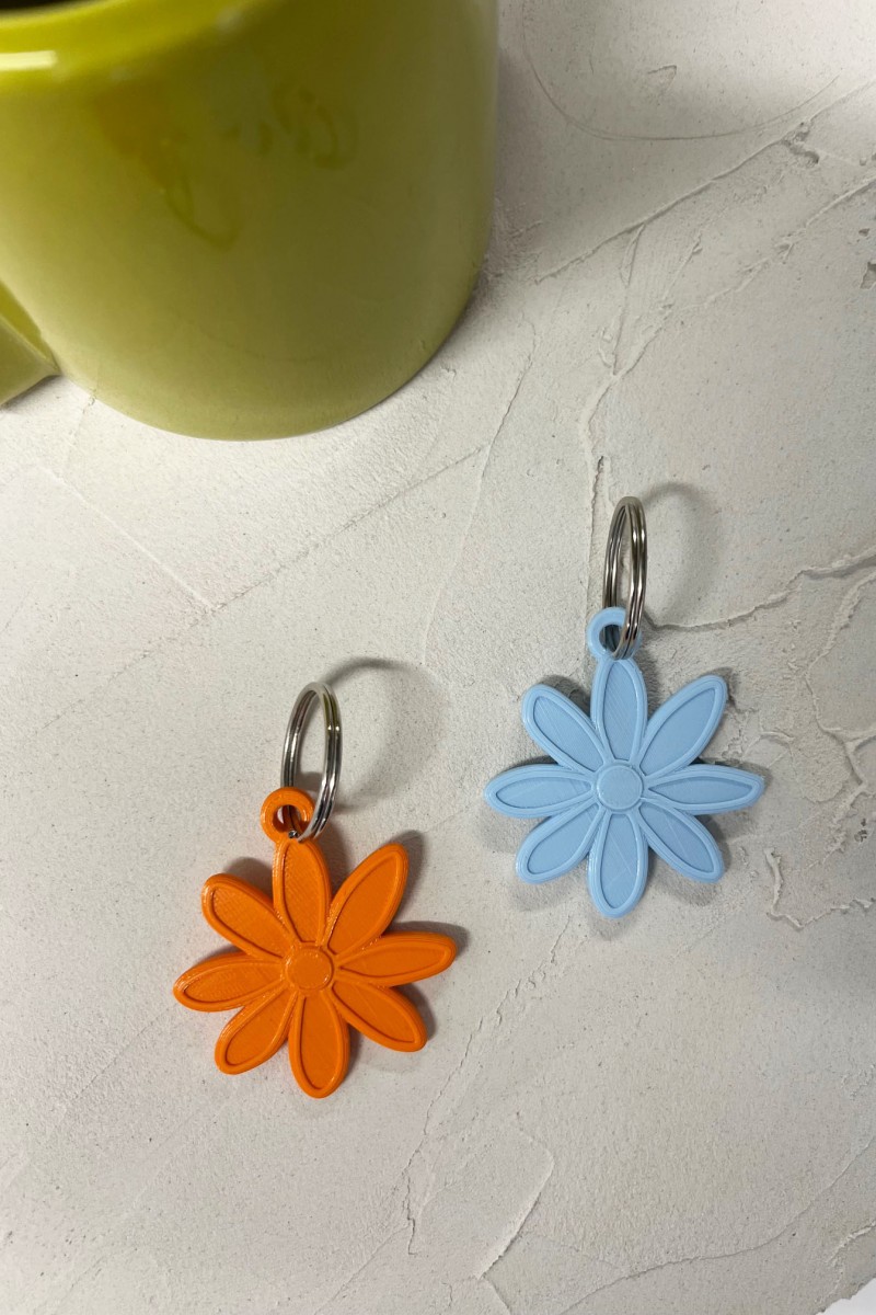 flower key chain